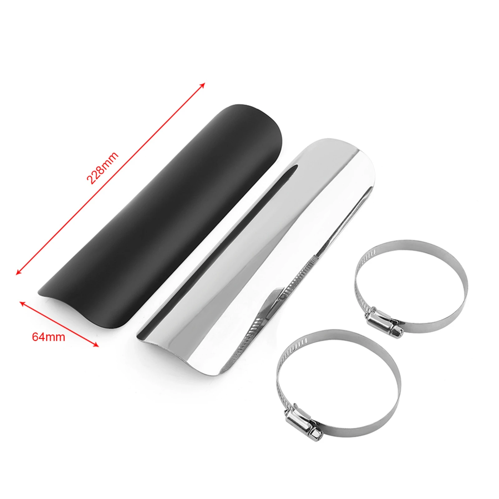 Picture 6: Universal Motorcycle Exhaust Pipe Heat shield Muffler Staight Cover