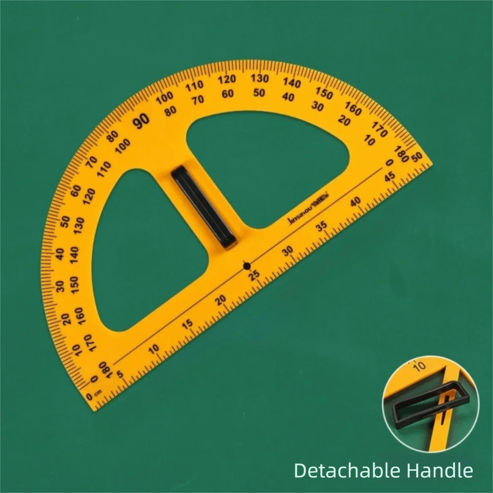 Large Triangular Ruler Teaching Triangle Ruler Multi-Size Practical Math Geometry Angle Protractor Multifunction Durable