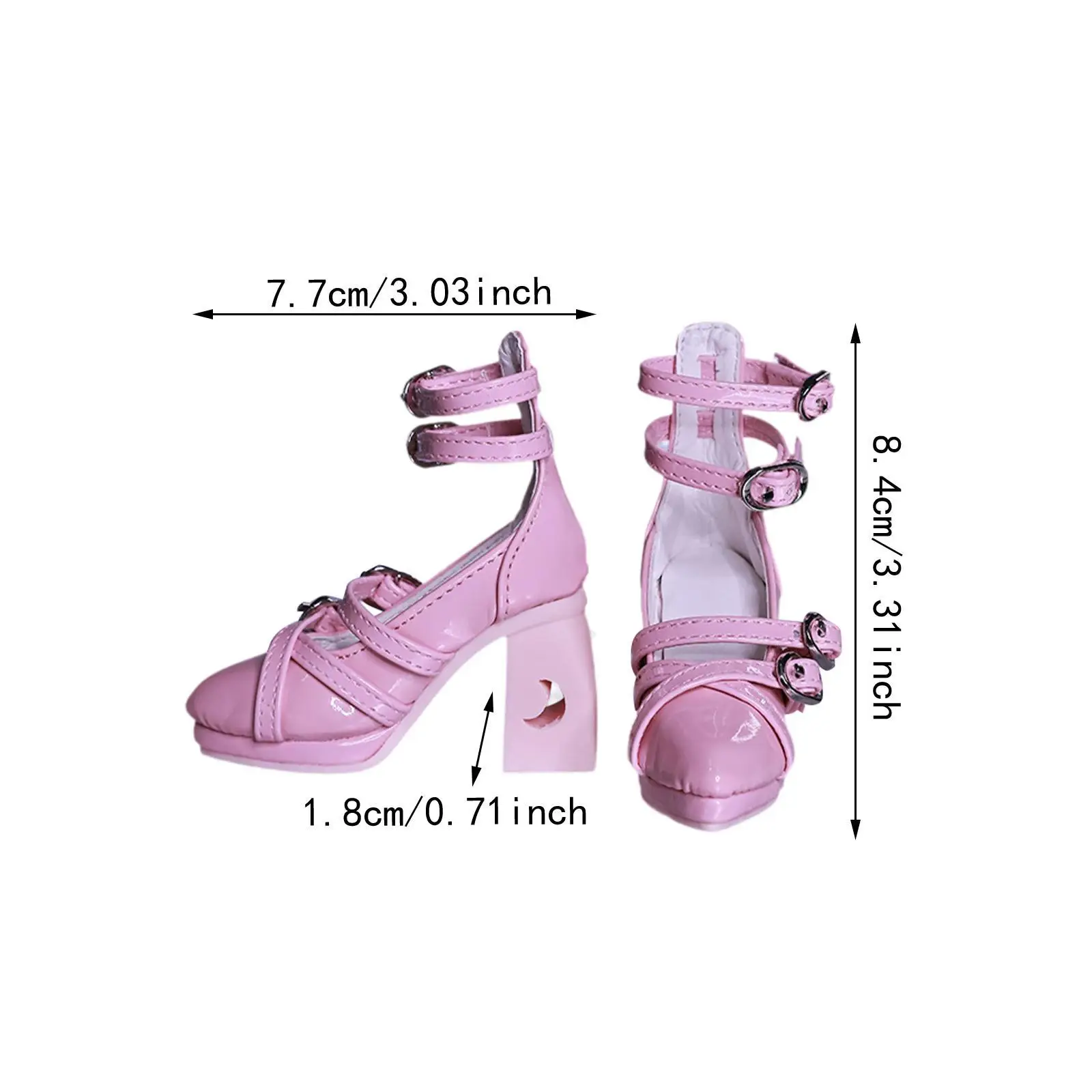 Zapatos de tacón alto para muñeca femenina, trajes cómodos de moda, zapatos en miniatura para figuras de acción, modelo de muñeca, accesorio de vestir, 1/3