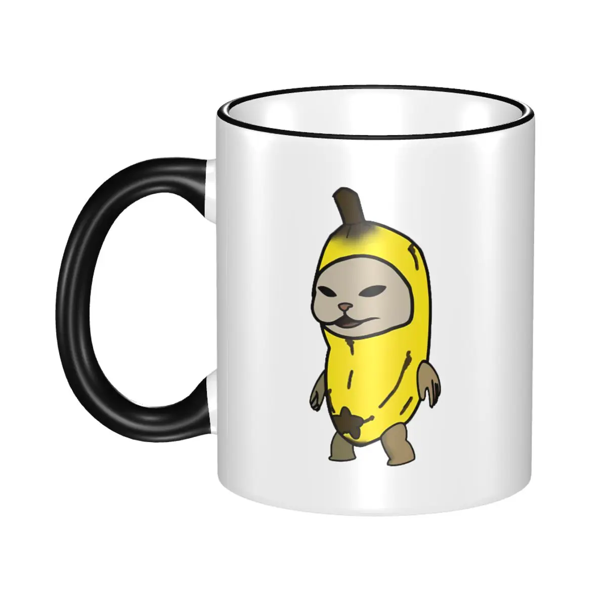 Unique Design Banana Cat Cute Merch Mug Novelty Tea Cup