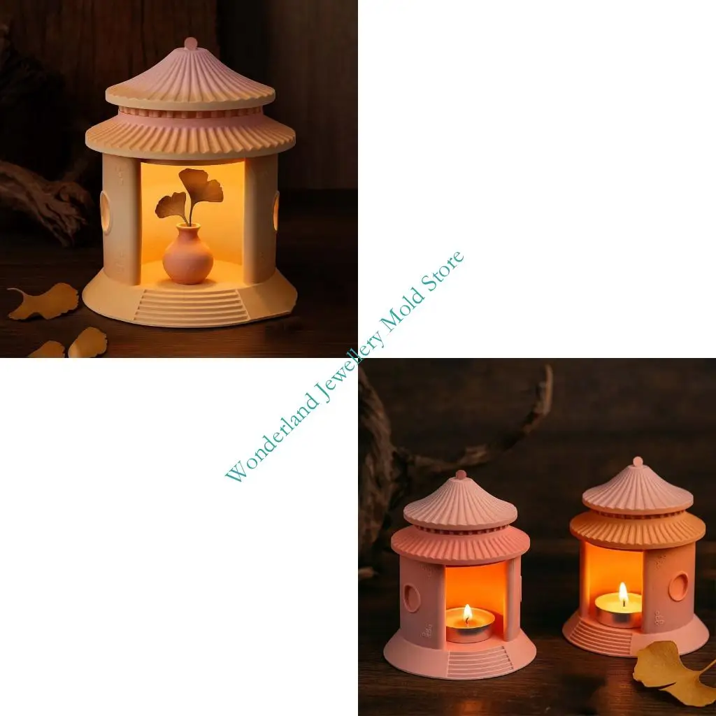 

H7EB High Temperature Resistant Palaces Shaped Mould With Cultural Designs For Handmade