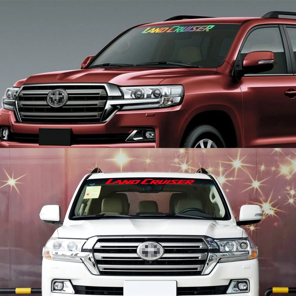 ملصق للزجاج الامامي للسيارة لتويوتا لاند كروزر 70 79 V8 J40 J200 GX VX ZX J300 ، ملصق ديكور فينيل كلوريد ، اكسسوارات السيارات