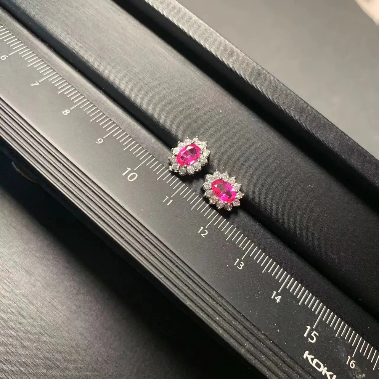 5*3MM Natural Pink Topaz Stud Earrings For Women Real 925 Sterling Silver Vintage Femme Gift Prevent Allergy Fine Jewelry Stone