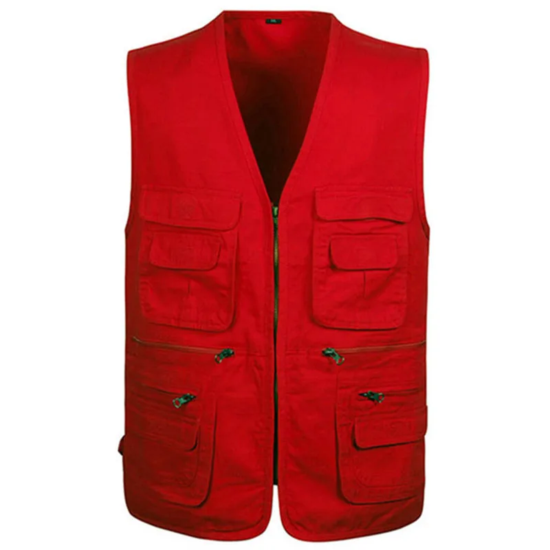 Gilet d'extérieur en verre multi-poches pour homme, veste décontractée pour homme, gilet de travail pour la photographie, document solide, directeur de pêche, journaliste, nouveau, 2024