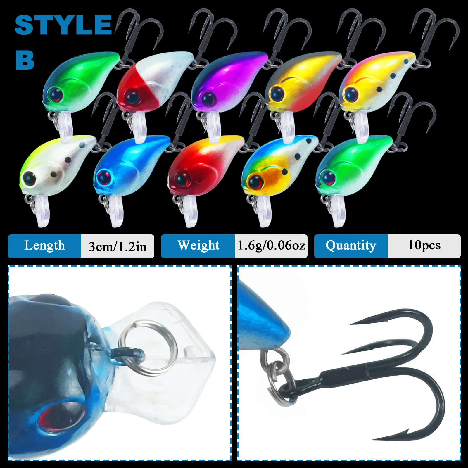 Free Fisher señuelos artificiales lubina: crankbait y popper - imagen 4