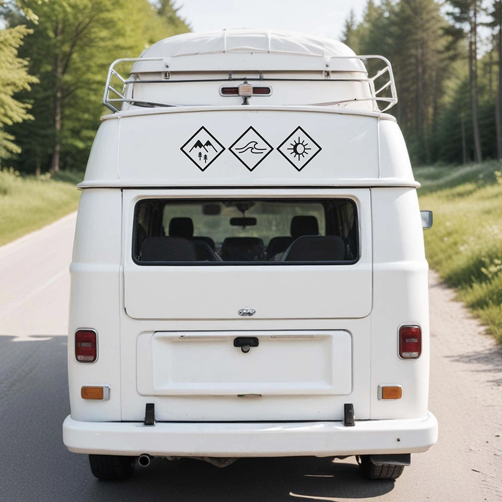 Minimalist Style Van Life Car Stickers Camper Caravan Tuning Stickers RV Decor Accessories Craft