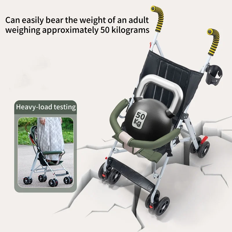 Passeggino 6-36 mesi - Passeggino compatto e pieghevole per bambini - Passeggino portatile con ombrellone per neonati - Passeggino portatile