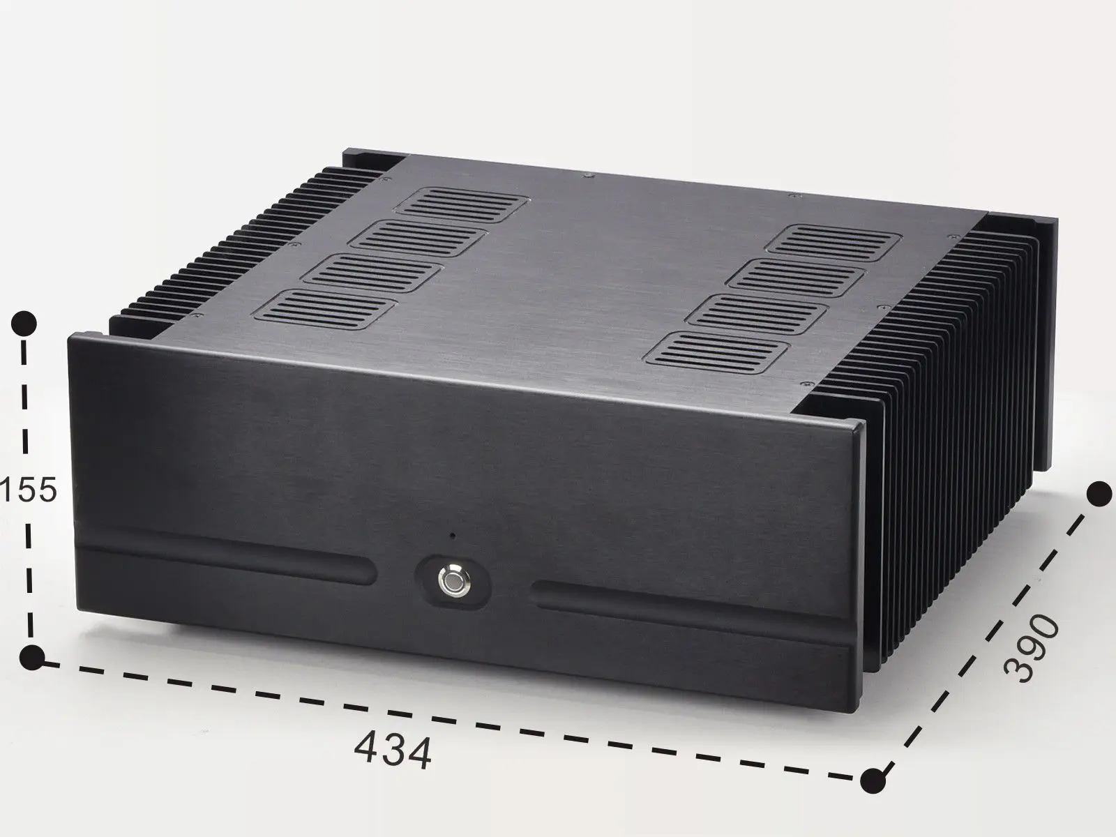 4315H HiFi DIY Full Aluminum Shell Power Amplifier Chassis Class A Enclosure PSU Box