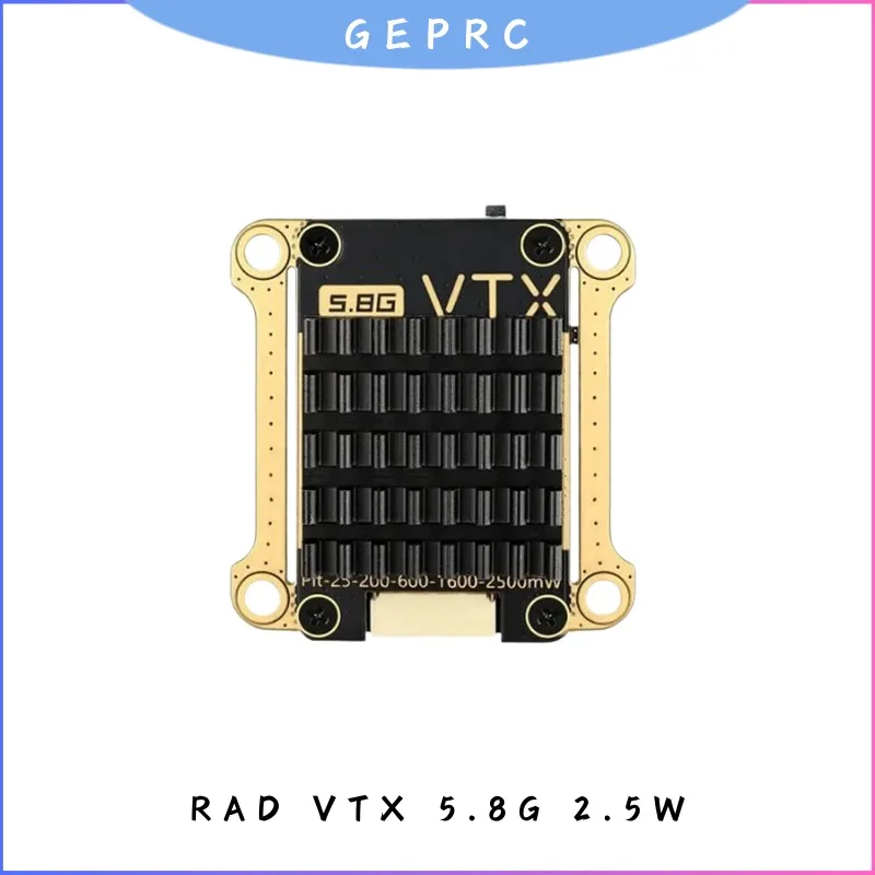 

GEPRC RAD 5,8G 2,5 Вт VTX видеопередатчик — 6 уровней мощности 7-36 В, широкое напряжение, большой радиус действия для FPV Drone Racing RC Quadcopter