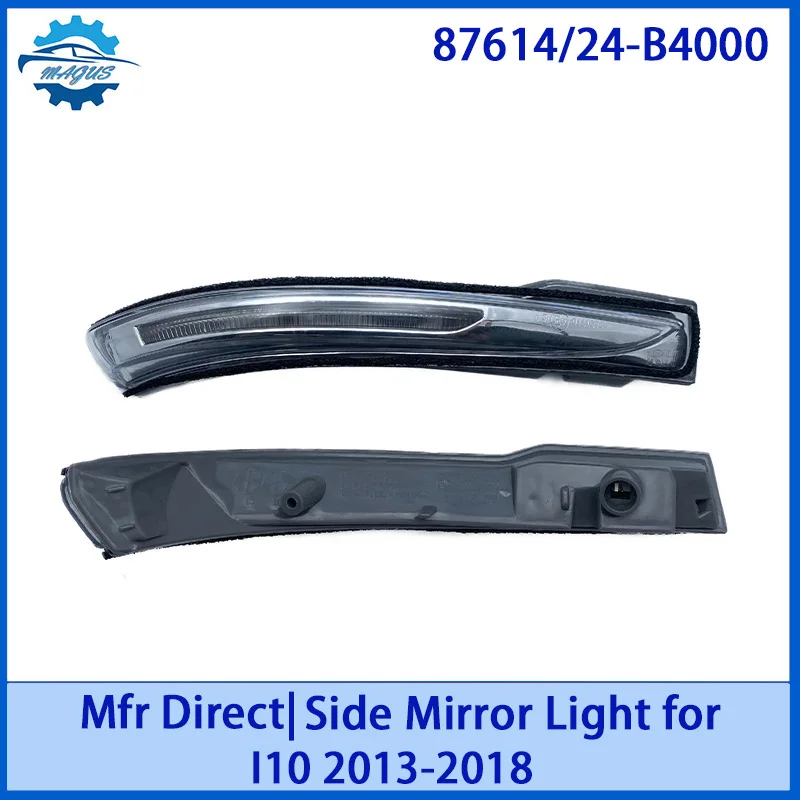 

【For 87614/24-B4000 HYUNDAI I10 2013-2018 】Factory Direct LED Side Mirror Turn Signal | Plug & Play Waterproof Replacement