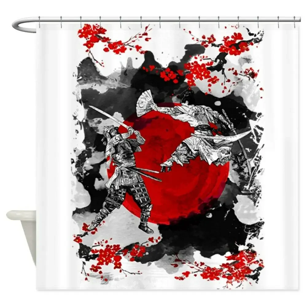 CafePress Samurai Fighting Shower Curtain