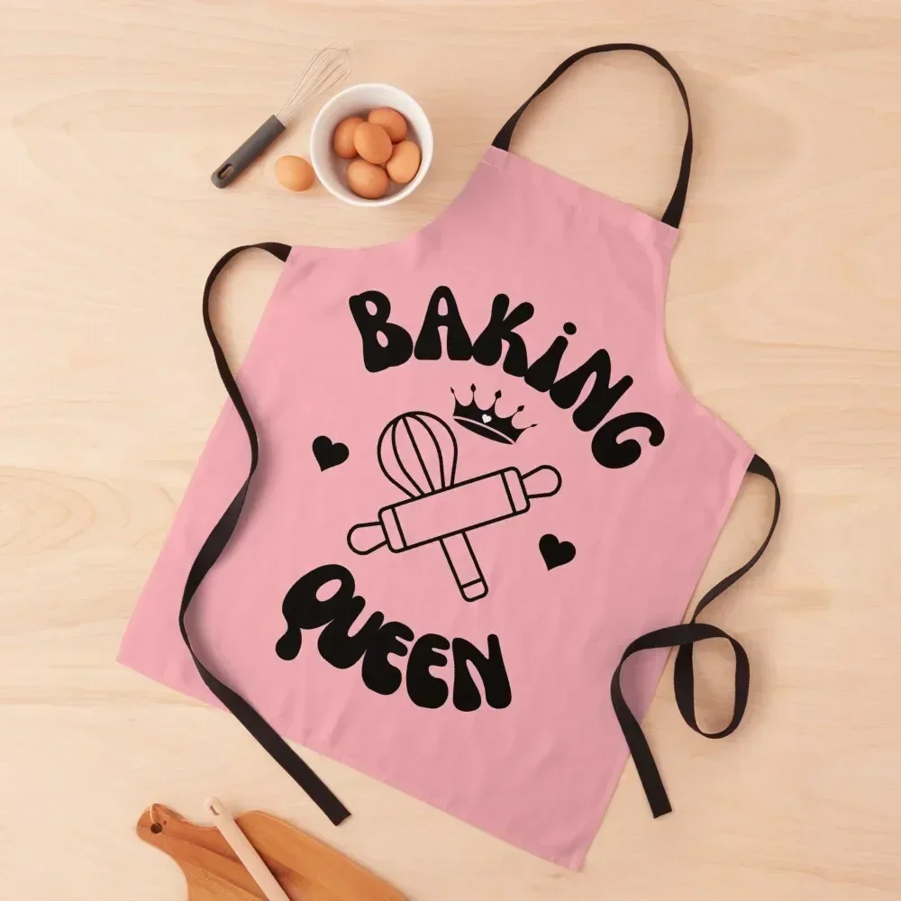 

Baking Queen Baker Bakery theme Apron Women's Dress christmas Things For The Kitchen Kitchen For Men Apron