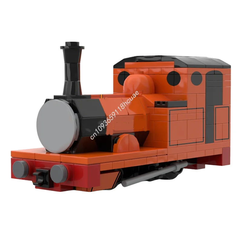 206 pièces MOC Train Rheneas Modèle de train à voie étroite Blocs de construction Cadeaux de festival Idée créative DIY Jouet éducatif