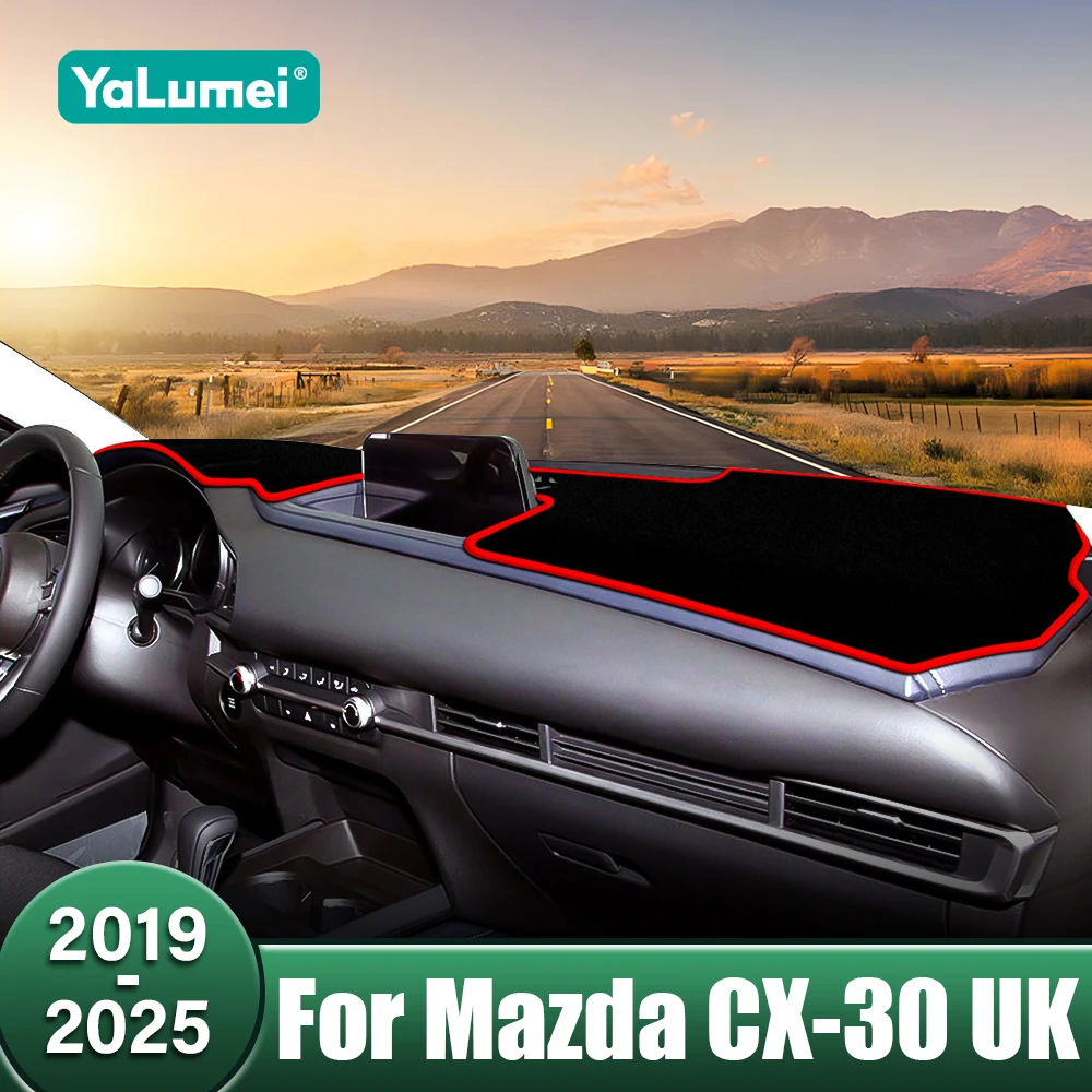 

Крышка приборной панели автомобиля, избегайте световых накладок, козырьки от солнца, аксессуары для интерьера для Mazda CX-30 CX30 CX 30 DM 2019 2020 2021 2022 2023