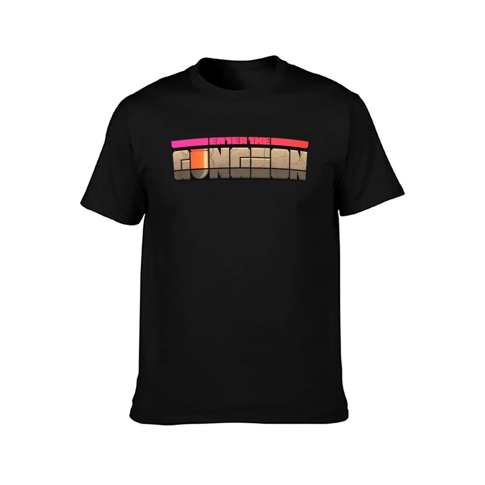 Enter The Gungeon Logo2 For Fans T-Shirt Minimalist Plain Crew Neck T-Shirt