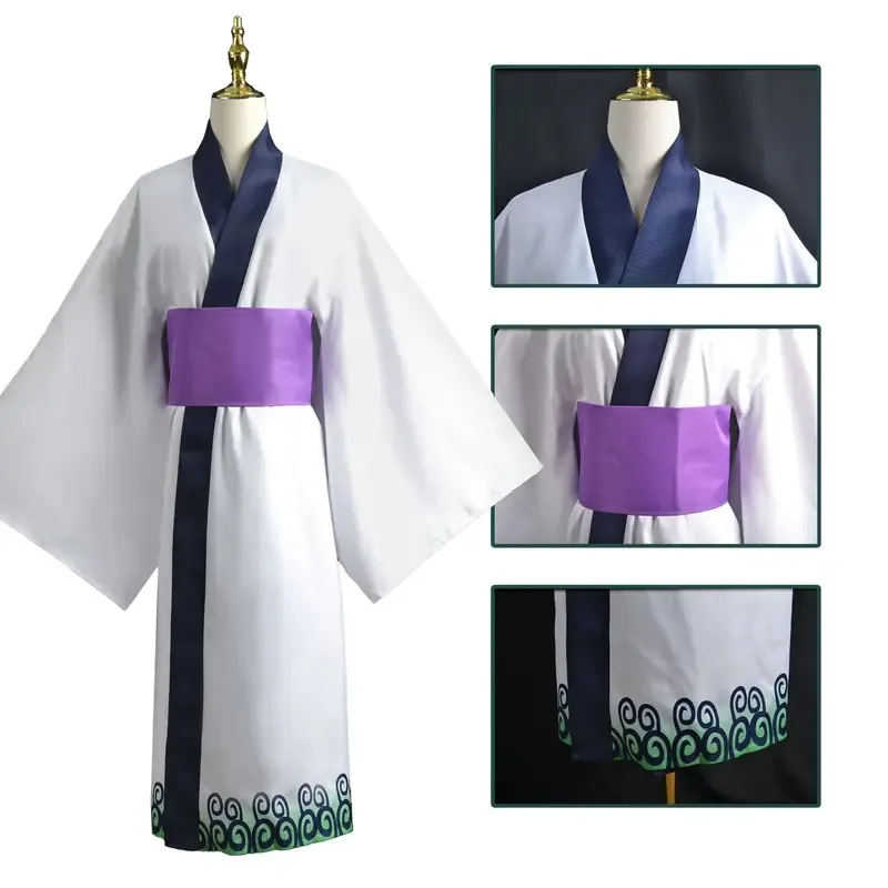 Treasure Pirates Cos Suit Country Cos Zoro Shiro Bathrobe Kimono Cosplay Clothing