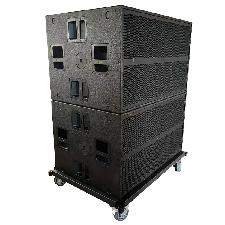 High Power 6000W Dual 2*21 Inch Active Subwoofer Speaker Outdoor Concert Sound System for Big Stage Performance