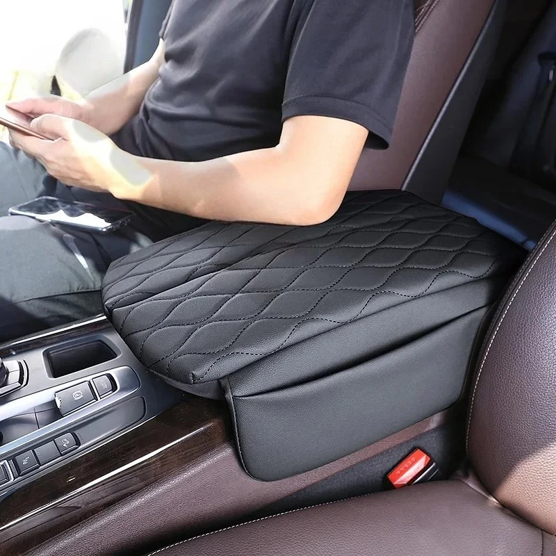 Center Console Cover for BMW X5 F15 2014-2018 X6 F16 2015-2019 Car Armrest Box Pad Soft Leather Elbow Support Arm Rest Cushion