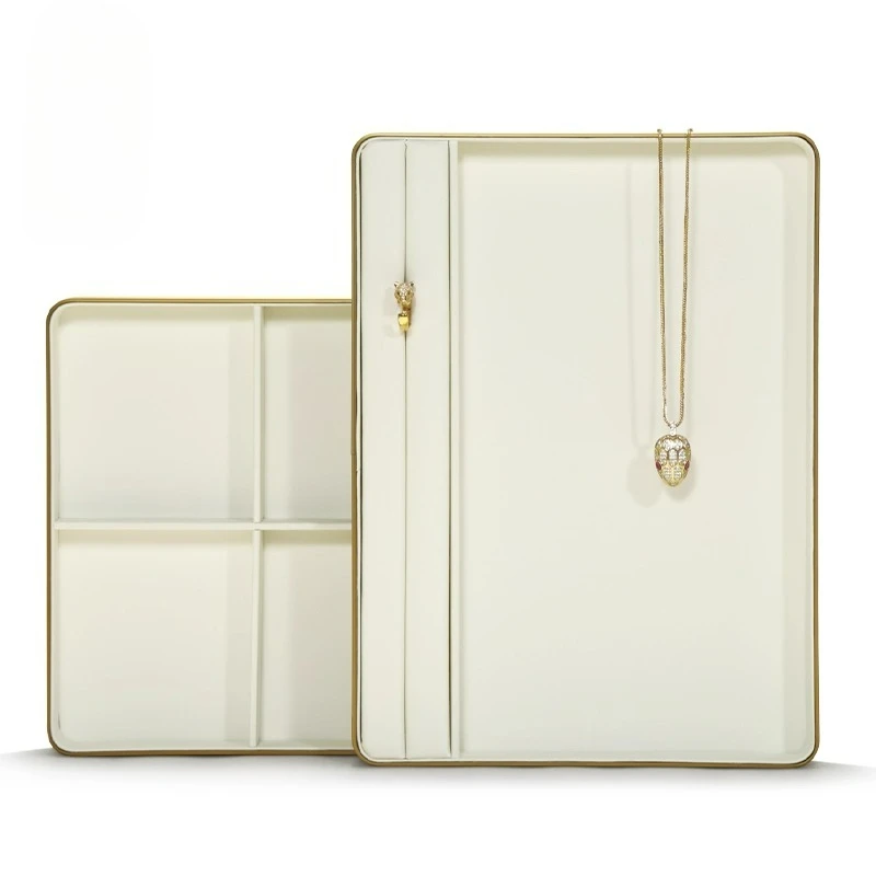 Jewelry display tray, metal necklace pendant, ring bracelet, viewing tray, light luxury jewelry display tray