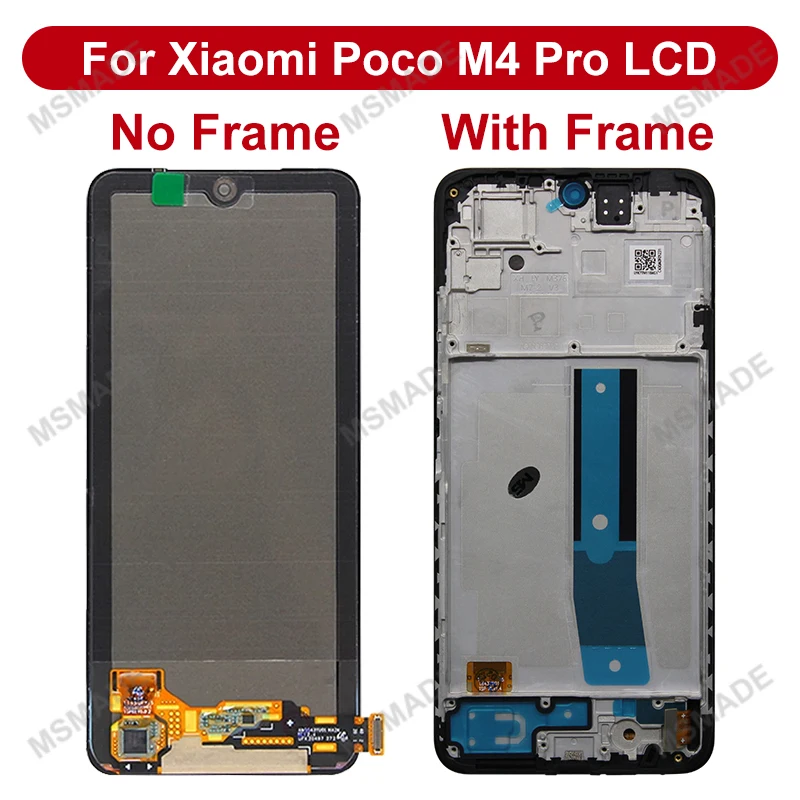 AMOLED For Xiaomi Poco M4 Pro LCD Display 2201117PI Touch Screen Digitizer Assembly For PocoM4 Pro 5G LCD 21091116AG Replace Par