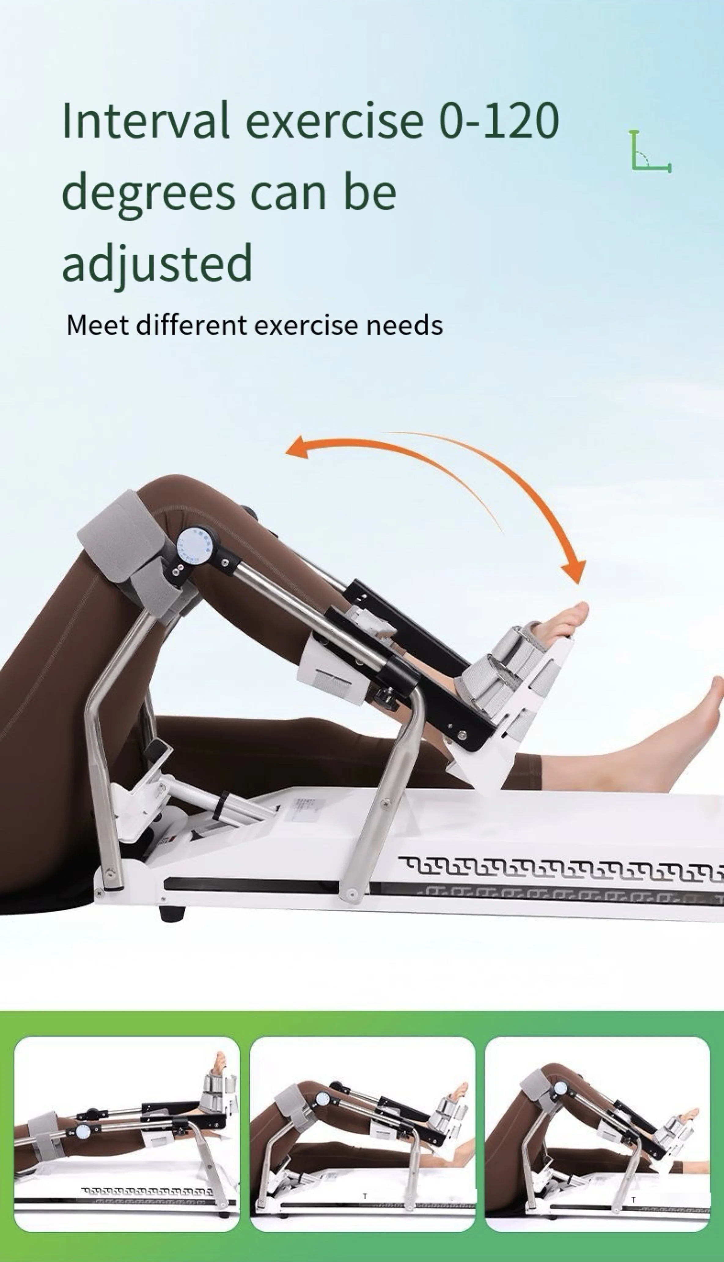 Wholesale OEM Lower Limbs Knee Rehb CPM Continuous Passive Motion Machine Lightweight Clinic Physical Therapy 6