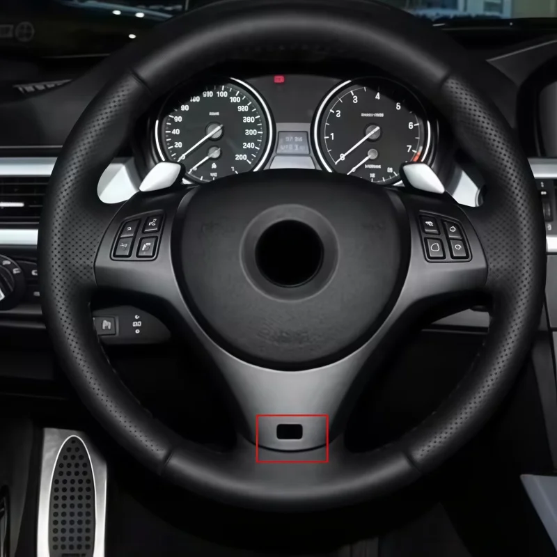 Car Steering Wheel Cover Trim for BMW 1 3 Series E87 E90 E92 E93 2005-2012 Steering Wheel ABS Sequins Accessories