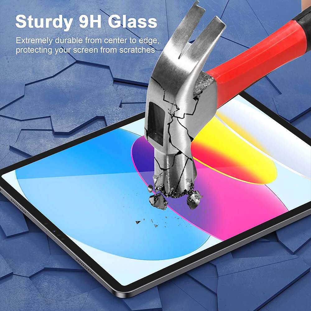 Tempered Glass For Ipad A16 M3 2025 10th Generation Screen Protector For Ipad Pro 13 11 M4 M5 12.9 Air 5 4 3 Mini 6 7 10.2 Film