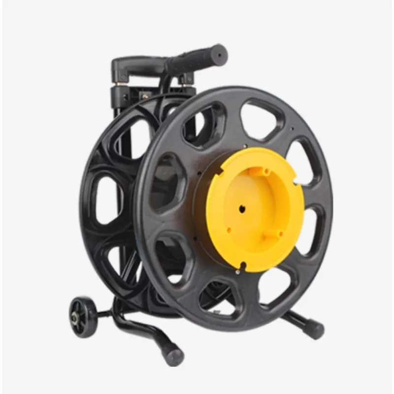 Plastic Empty Fiber Optic Cable Reel Cart, Cable Winding Drum for SDI Video Signal Cable