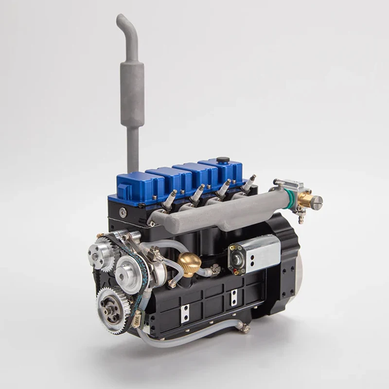 

CISON L4 Mini Four Cylinder Four Stroke Engine Model Kit DIY Inline Four Cylinder Internal Combustion Engine Model 20.5cc