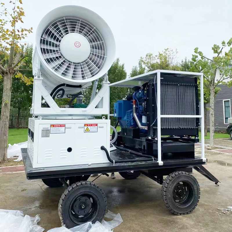 Hot Product Mobile Water Pump 100m Hand-pushed Automatic Remote Fog Cannon Machine Sprayers Spray Pump Agricultural