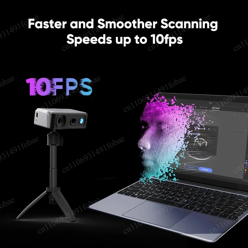 Handheld 3D Scanner Premium Kit 0.02mm High Precision 10FPS Fast Scanning for 3D Printing
