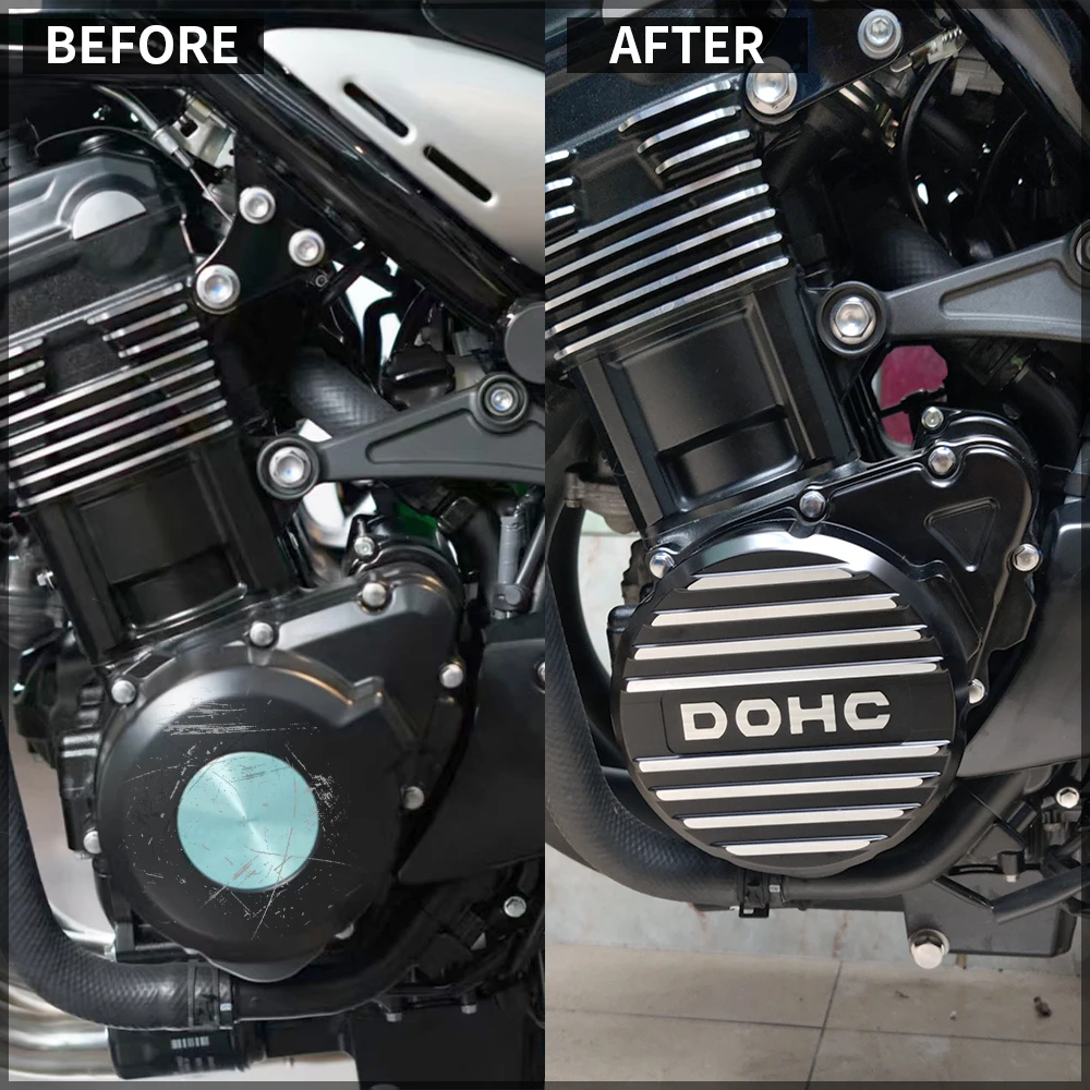 ฝาครอบสเตเตอร์เครื่องยนต์ ฝาครอบป้องกันเครื่องยนต์ แผ่นกันกระแทกด้านซ้าย สำหรับ Kawasaki Z900RS Z 900RS Z 900 RS