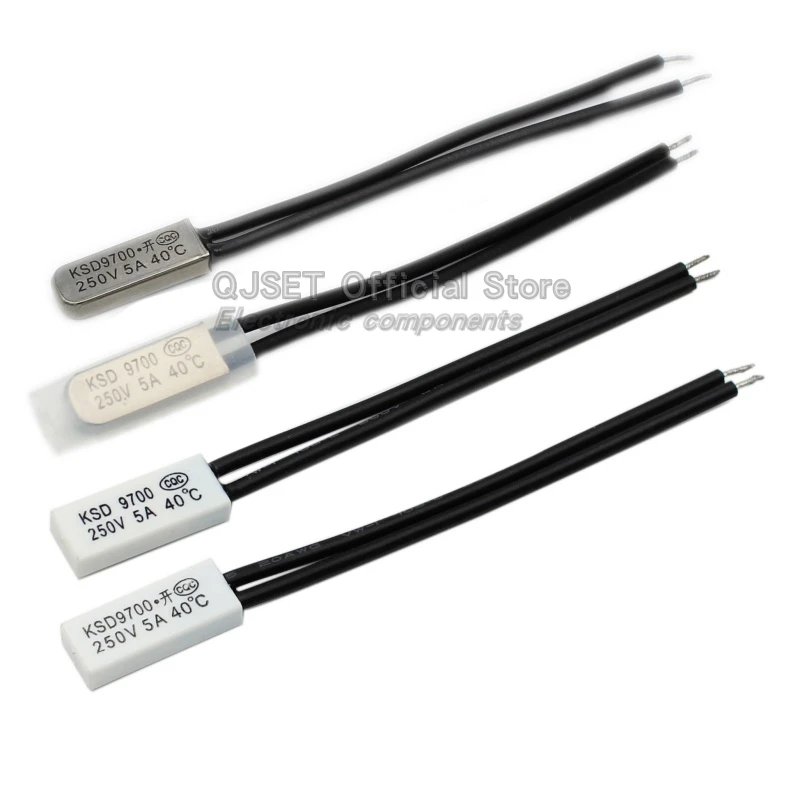 5Pcs KSD9700 15~160Degree Temperature Control Switch Bimetal Temperature SwitchThermal Protector Normally Closed Normally Open5A image 3