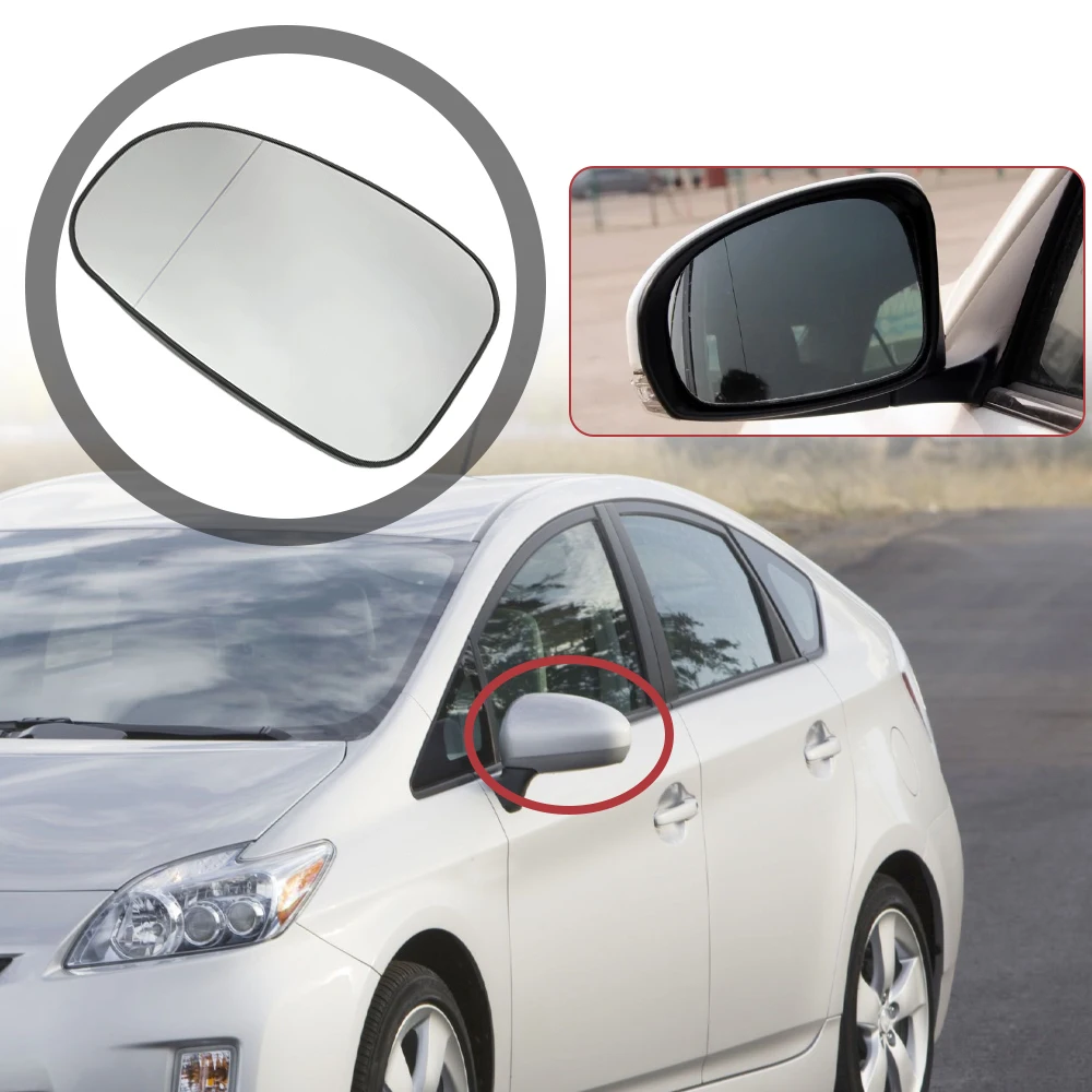 

Car Exterior Left/Right Side Heated Rearview Mirror Glass for Toyota Mark X Reiz 2010-2013 Prius 2010-2017 Wish 2010-2015