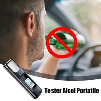 Alcohol Breathalyzer Tester Digital LCD Display High Sensitivity Battery Powered Alcohol Checker USB Rechargeable Alcohol
