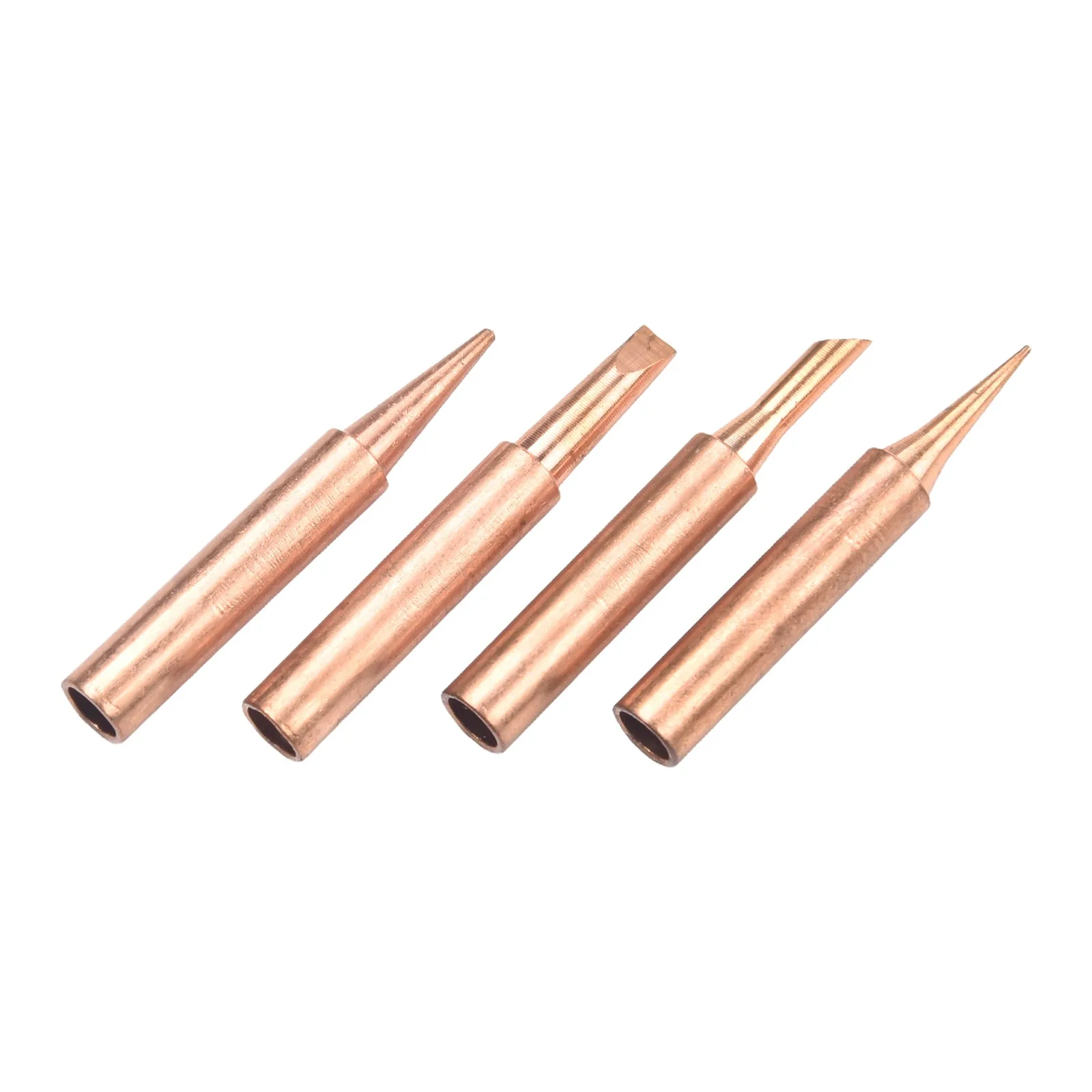 12Pc Pure Copper Soldering Iron Tips 900M-T Welding Tool For 936 Rework Station Welding Purposes Solder Tip Tin Bridge Connector