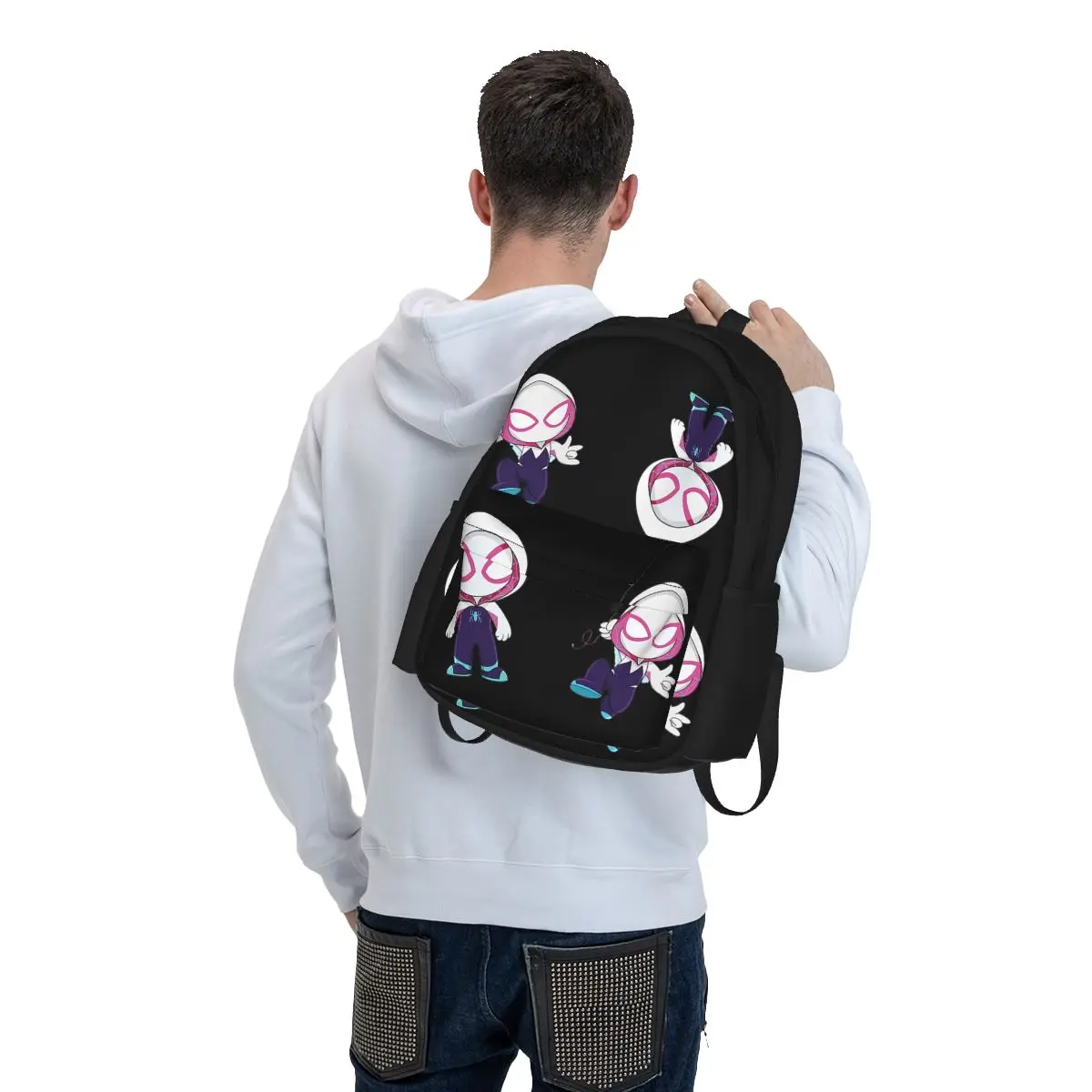 Sacs à dos mesurost Spider pour garçons et filles, cartable pour étudiants, sac à dos de dessin animé pour enfants, sac à dos de voyage, sac initié, grande capacité