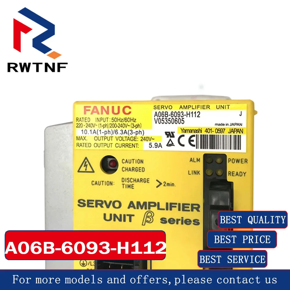 Brand New Genuine A06B-6093-H112 FANUC servo drive,100% original warehouse stock