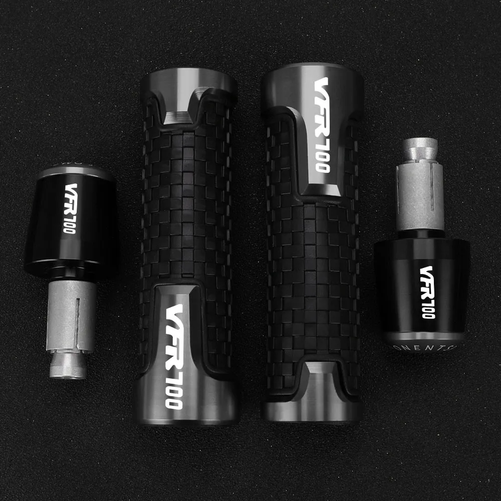 

Motorcycle Accessories 7/8"22MM Handlebar Grips For Honda VFR700 F2 VFR 700 1986-1998 1997 1996 1995 Handle Bar Cap End Plugs