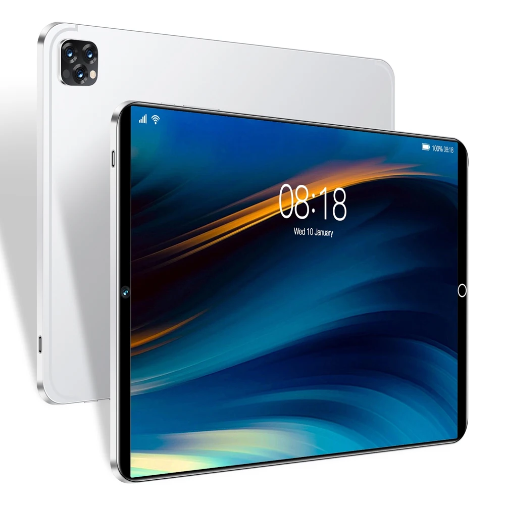 Scheda versione globale 10.1 pollici 8GB + 256GB ROM Android 12 / 8000mAh 10 Core processore supporto 4G/5G Google Play Tablet originale 2024