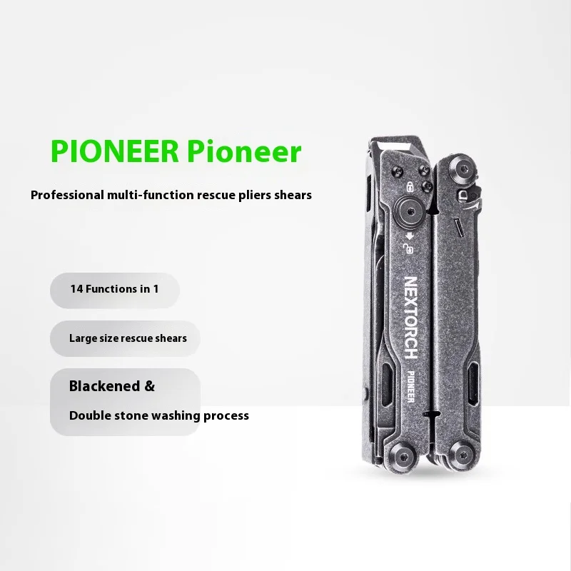 Imagem -06 - Nextorch Pioneer-multifuncional Folding Emergency Scissors Multi Tool Alicate Camping ao ar Livre Edc Multitool Pocket Knife 14 em 1