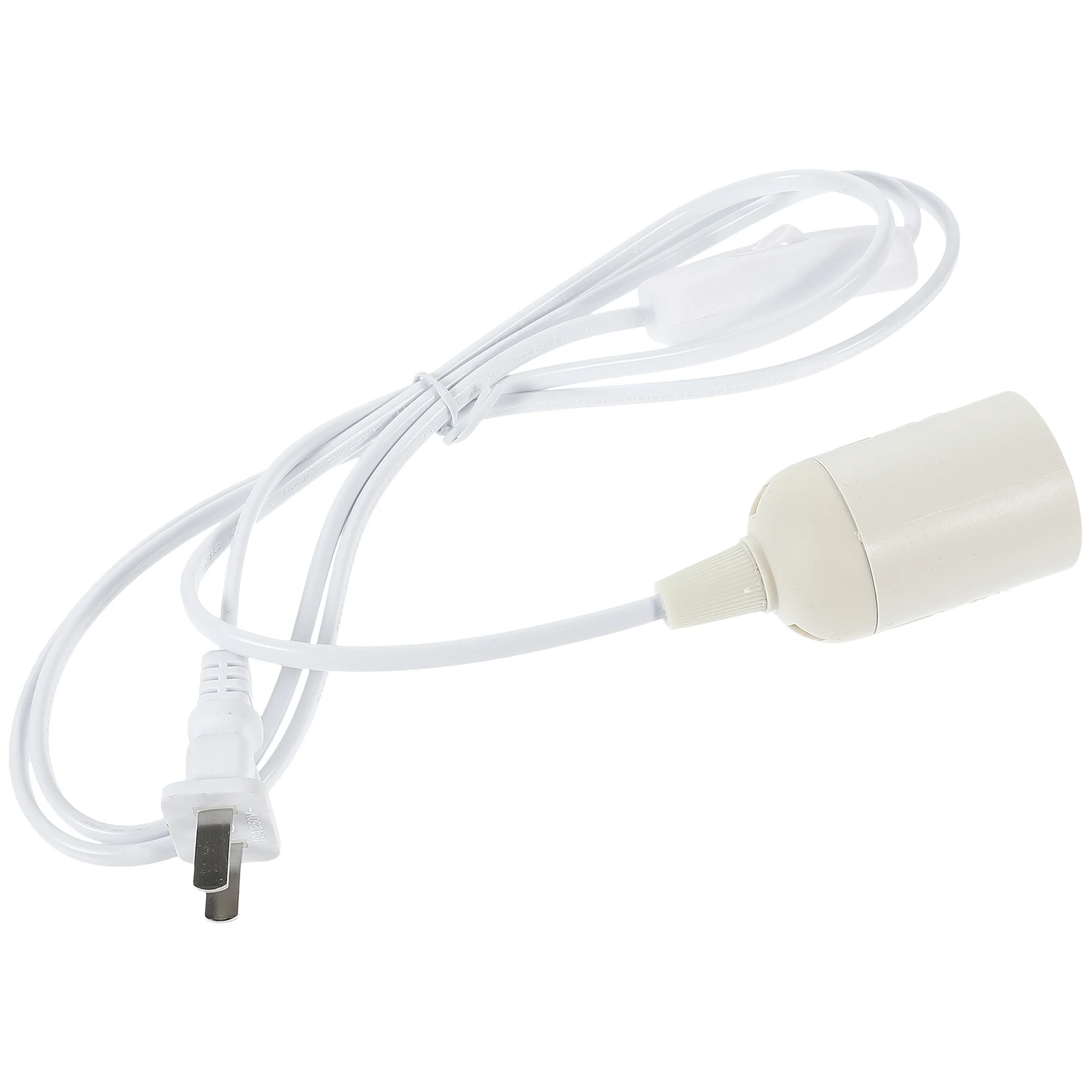 

E27 Lamp Head with Switch for Pendant Lights ABS Material Plug Cord Hanging Adjustable Length Stylish Simple Design