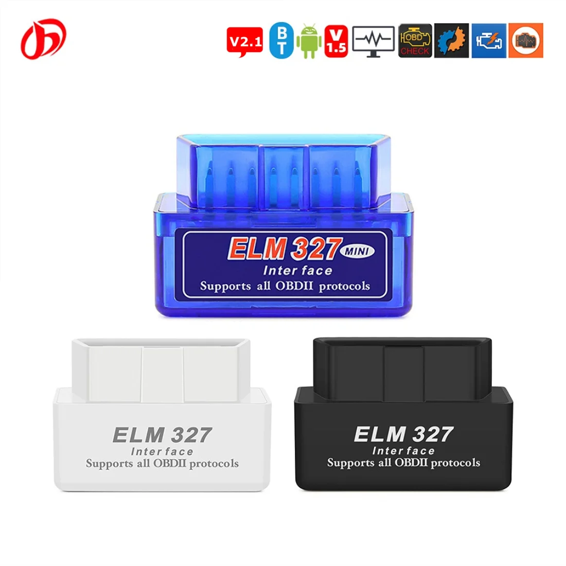 

Bluetooth ELM327 V2.1 V1.5 Auto OBD Scanner Code Reader Tool Car Diagnostic Tool Super MINI ELM 327 For Android