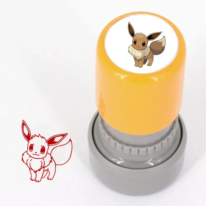 Pokemon Pikachu Series Seal Learning Rewards Dress Up Skin Printing Hand Account Stamps for Kids