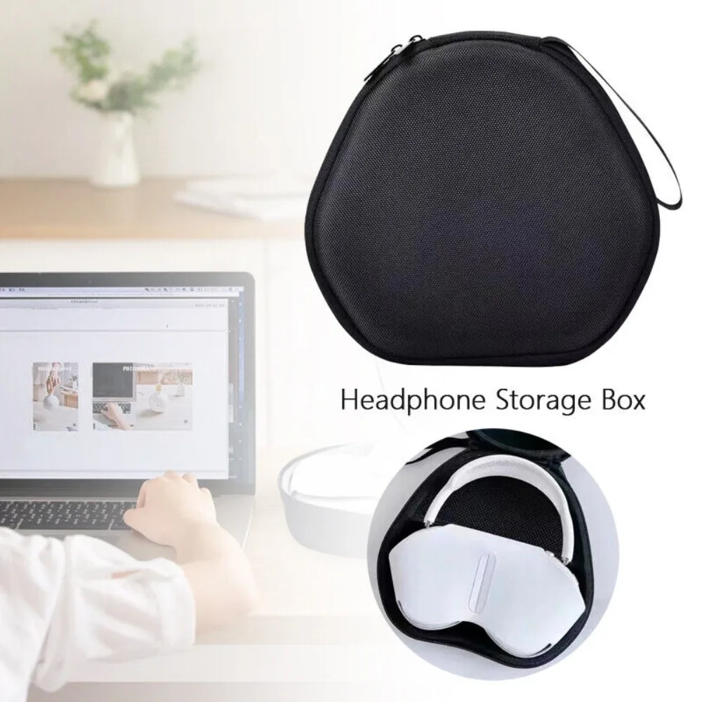 Portable Black Headphone Case Dustproof Zipper Headphone Storage Box Anti-fall Earphone Case for SONY WH-CH720N vs WH-CH520