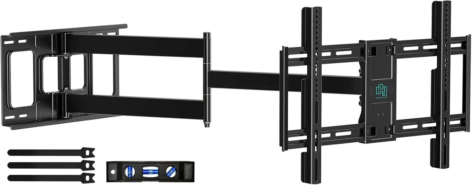 

Full Motion TV Wall Mount with 43" Extension Arm for 42-80 Inch TVs, Swivel Tilt Bracket Holds 110 lbs