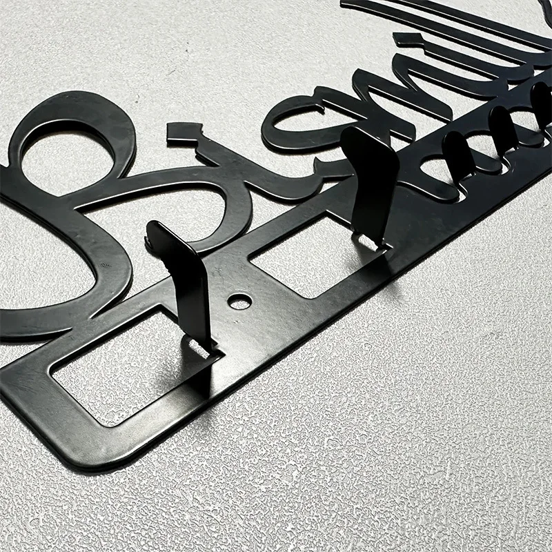 Metal keychain hook wall hanger coat hook multi-function door back bathrobe functionality