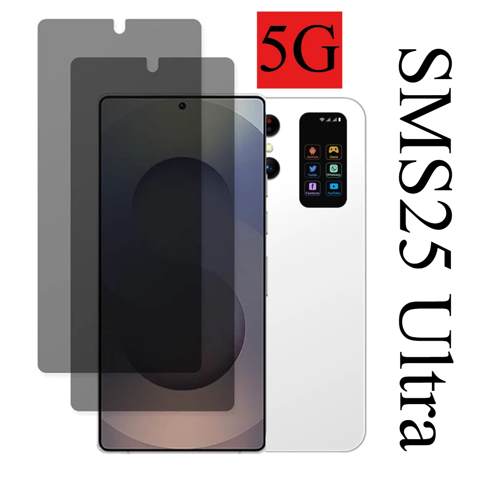 

Screen Protectors For SMS 25 Ultra Original 7.3'' Smartphone 5G Dual SIM Cellphones Android 14 Mobile Phones 7800mAh Cell Phone