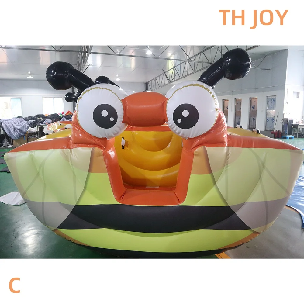 Envío aéreo rápido a puerta, juego de mecedora Rodeo para dos personas, cangrejo mecedora inflable para niños/barco de abeja de juguete
