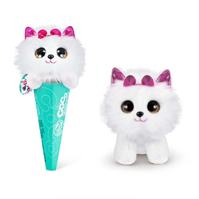 ZURU COCO SURPRISE Ice Cream Cone Big Eyed Cute Third Generation Girl Toy Small Cute Plush Doll Holiday Gifts for Children